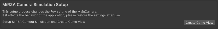 MiRZACameraSimulationSetup