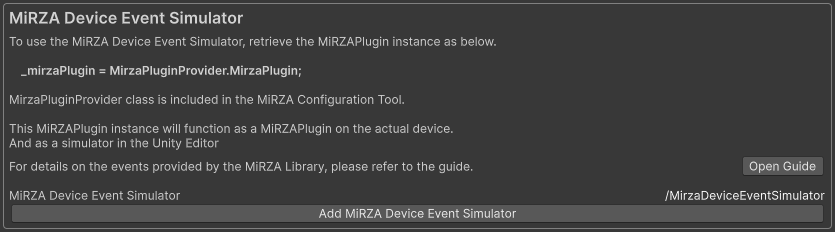 MiRZADeviceEventSimulator