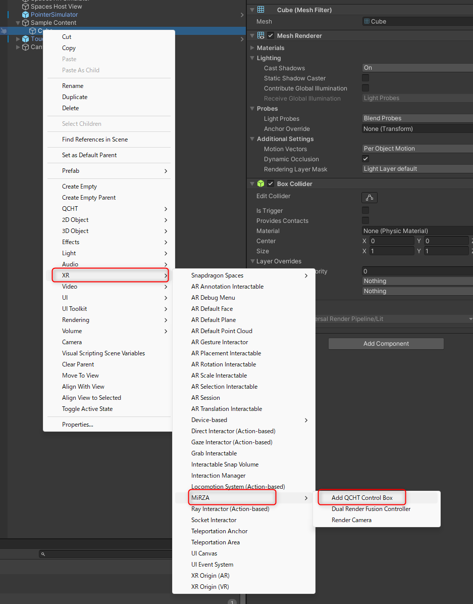 QCHTControlBoxSupportMenu