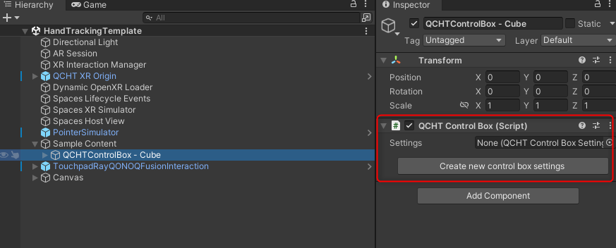 QCHTControlBoxSupportSettings