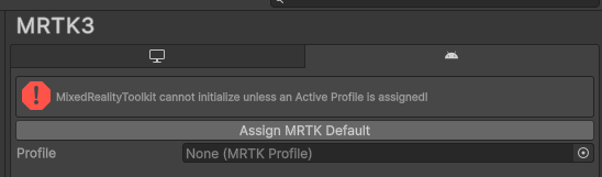 MRTK Profile